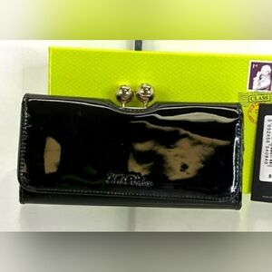 Ted Baker Bobble Matinee Patent Leather Wallet Pup Dog Print